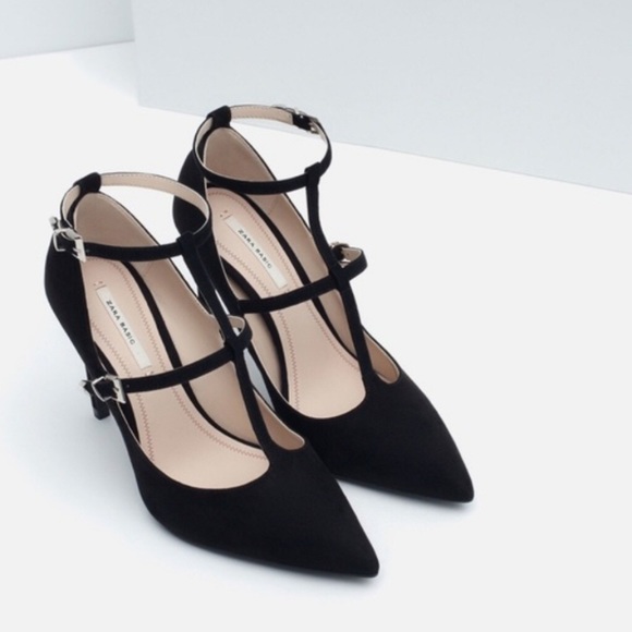 Zara Shoes - 🌟 ZARA Pointed Toe Strappy Heels